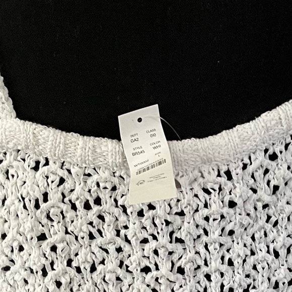 New with tags J.Crew white crocheted top - Picture 2 of 4